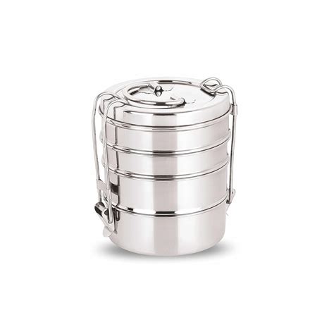 Neelam Stainless Steel Lunch Box/Traditional Tiffin Box for 